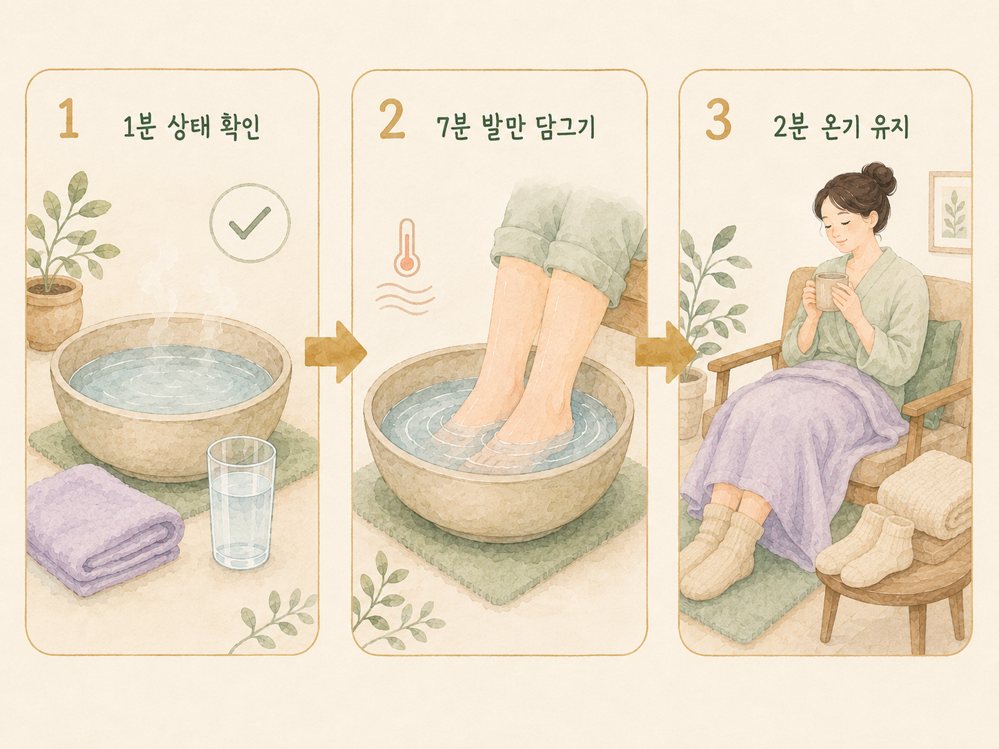 오래 데우지 않는 10분 온기 족욕 가이드