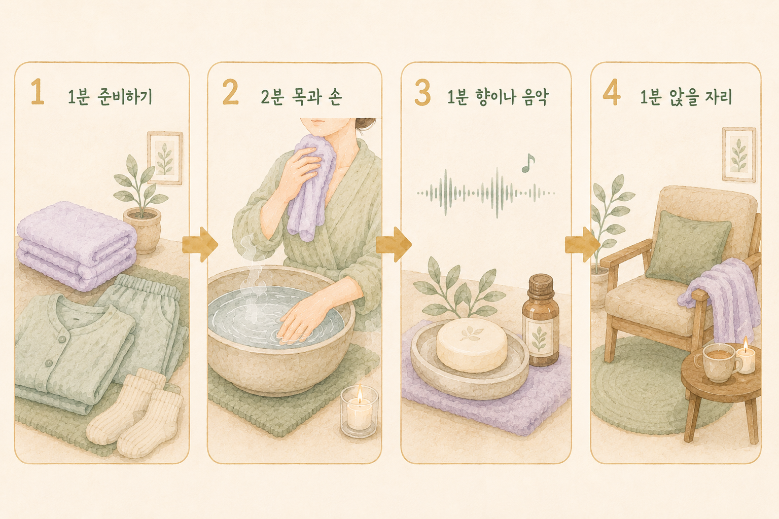 하루의 결을 바꾸는 5분 샤워 가이드
